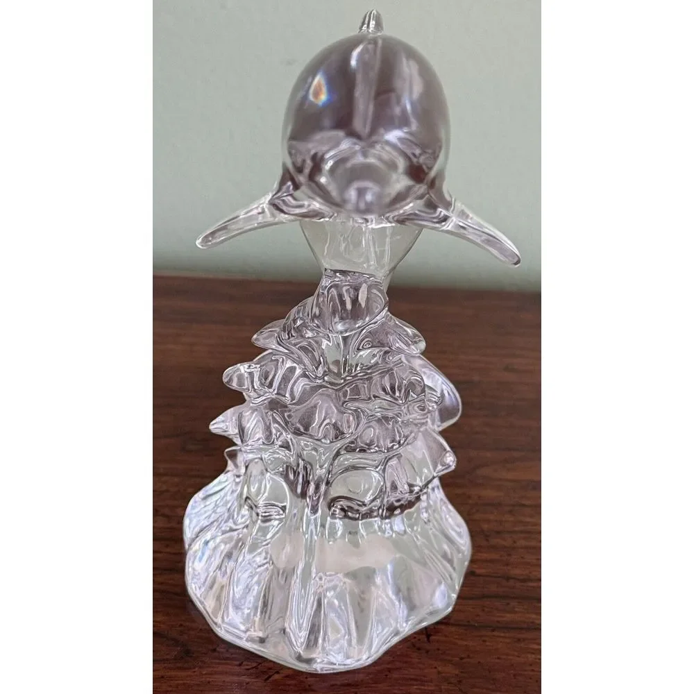Vtg‎ Lead Crystal Dolphin Figurine By Princess House WONDERS OF THE WILD Marine
